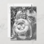 フロリダヴィンテージビキニ女の子の写真はがき旅行 ポストカード (正面/裏面)