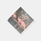 フロリダヴィンテージフラミンゴ スタンダードカクテルナプキン (角)