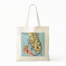 フロリダヴィンテージ旅行地図ビーチ