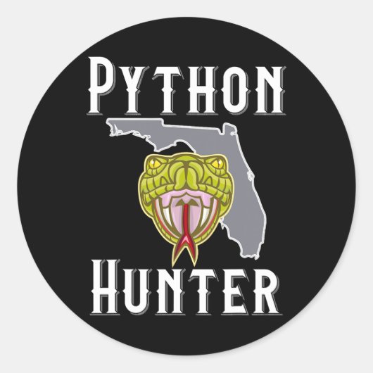 フロリダ侵襲型ピタンズ狩り ラウンドシール (正面)