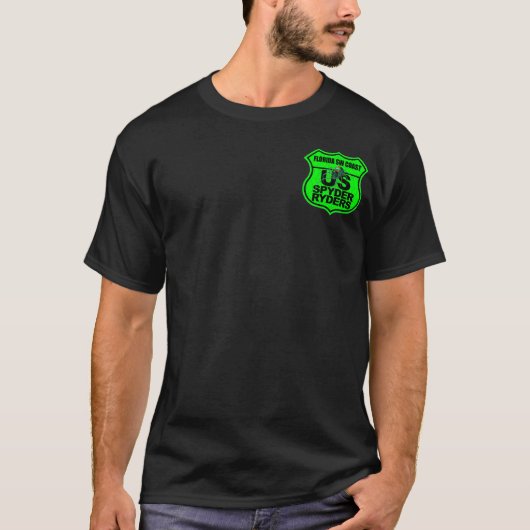 フロリダ南西海岸支部 - ロゴ ポケットグリーン Tシャツ (正面)