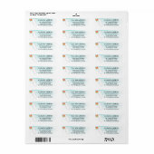 フロリダ地図宛先変更のお知らせ ラベル (フルシート)