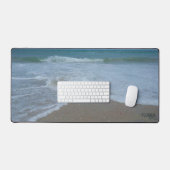 フロリダ大西洋海ビーチ波自然写真 デスクマット (キーボード&マウス)