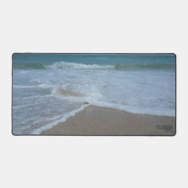 フロリダ大西洋海ビーチ波自然写真 デスクマット