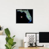 フロリダ宇宙衛星ポスター ポスター (ホームオフィス)