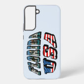 フロリダ州と米国国旗の写真文字 SAMSUNG GALAXYケース (裏面)