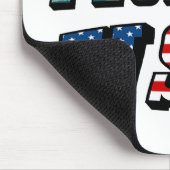 フロリダ州と米国国旗の文字 マウスパッド (コーナー)