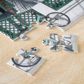 フロリダ州のアパート周辺の鍵ウエストにバイクを止める ジグソーパズル (側面)