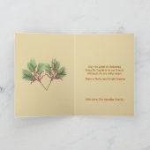 フロリダ州のクリスマスカードからの温かい挨拶 招待状 (内部)