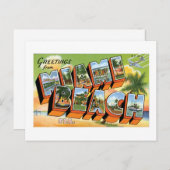 フロリダ州のマイアミビーチからこんにちは！ ポストカード (正面/裏面)