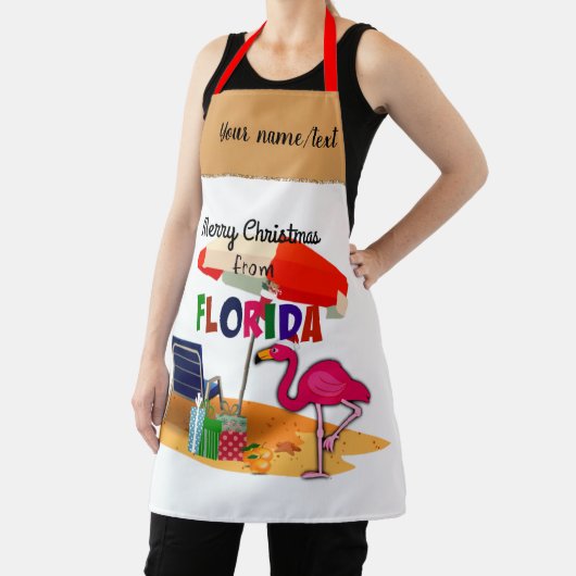フロリダ州のメリークリスマステンプレート、 エプロン (インサイチュ)