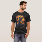 フロリダ州の休暇ワニ Tシャツ (正面フル)