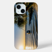 フロリダ州の傾いたヤシの木 夕焼け iPhoneケース Case-Mate iPhoneケース (裏面)
