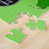 フロリダ州の地図と文字 ジグソーパズル (側面)