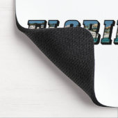 フロリダ州の地図と文字 マウスパッド (コーナー)