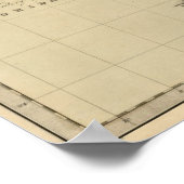 フロリダ州の地図1842 ポスター (角)