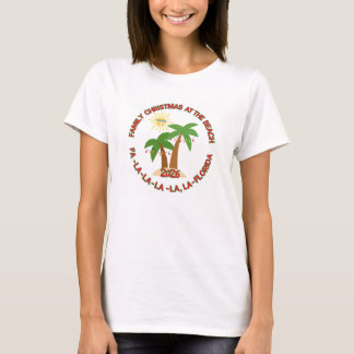 フロリダ州の女性用クリスマスTシャツ Tシャツ