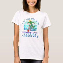 フロリダ州の女性用クリスマスTシャツ