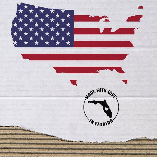 フロリダ州の小ビジネスで愛で作られた ラバースタンプ