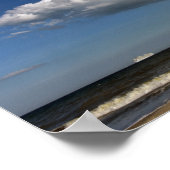 フロリダ州の巨大な雲の下で2隻のクルーズ船 ポスター (角)