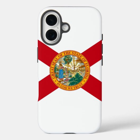 フロリダ州の旗がプリントされたApple iPhone 16 Case-Mate iPhoneケース (裏面)