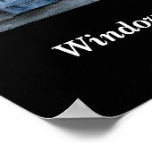 フロリダ州の歴史的な聖アウグスティヌスの古い窓 ポスター (角)