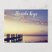 フロリダ州の海の波止場鍵 ポストカード (正面)