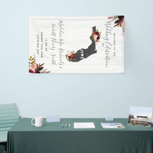 フロリダ州の目的地の結婚式へようこそ 横断幕 (トレードショー)