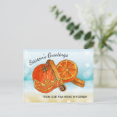 フロリダ州の祝日の新しい住所 案内ポストカード (スタンド正面)