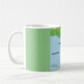 フロリダ州の米国の地図 – メキシコ湾 コーヒーマグカップ (左)