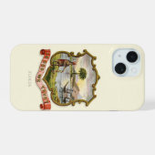 フロリダ州の紋章（1876年） iPhone 15ケース (裏面横)