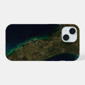 フロリダ州の衛星画像。 iPhone 15ケース (裏面横)