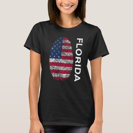 フロリダ州のDna指紋州 Tシャツ (正面)
