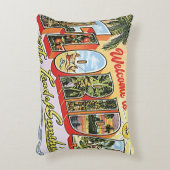 フロリダ州へようこそヴィンテージ写真 アクセントクッション (正面(垂直))