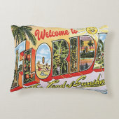 フロリダ州へようこそヴィンテージ写真 アクセントクッション (裏面)