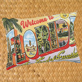 フロリダ州へようこそヴィンテージ写真 アクセントクッション