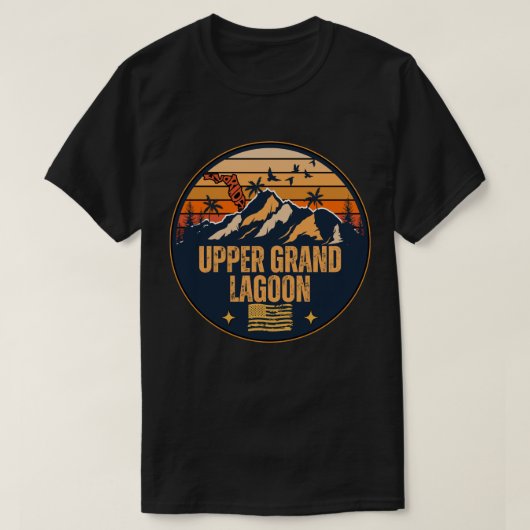 フロリダ州アッパーグランドラグーン Tシャツ (デザイン正面)