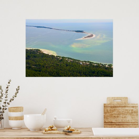 フロリダ州アリゲーターポイントを見下ろす ポスター (キッチン)