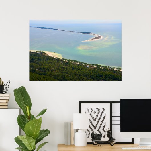 フロリダ州アリゲーターポイントを見下ろす ポスター (ホームオフィス)