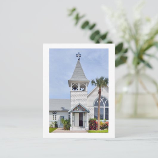 フロリダ州アンナ・マリアにあるローザー記念教会 ポストカード (スタンド正面)