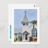 フロリダ州アンナ・マリアにあるローザー記念教会 ポストカード (正面/裏面)