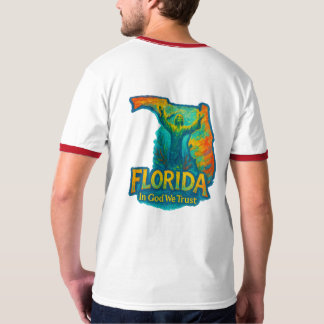 フロリダ州アーティスティックTシャツ - オイルペイントブラシ- Tシャツ