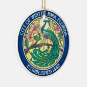 フロリダ州ウィンターパークのシール セラミックオーナメント (右)