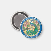 フロリダ州ウィンターパークのシール マグネット (正面/裏面)