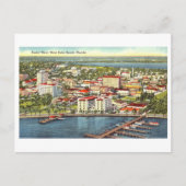 フロリダ州ウェストパームビーチの鳥瞰図 ポストカード (正面)