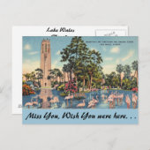 フロリダ州ウェールズ湖ボックサングタワー ポストカード (正面/裏面)