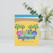 フロリダ州エングルウッドインスパイアヴィンテージレトロスタイル ポストカード (スタンド正面)