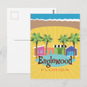 フロリダ州エングルウッドインスパイアヴィンテージレトロスタイル ポストカード (正面/裏面)