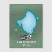 フロリダ州オキチョビー湖の地図 (正面)