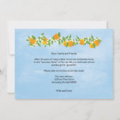 フロリダ州オレンジの花々が新しい住所を移動 案内状 (裏面)